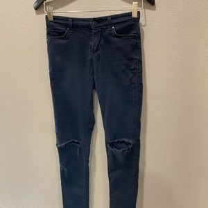 Black Top Shop Skinny Jeans